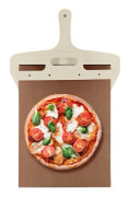 Pizzaspade med handtag, non-stick pizzaspade för pizzatransfereringar