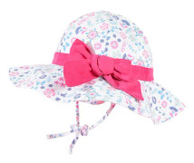 Flickor Tryckt Dome Rosett Solhatt Baby Solhatt Småbarn Baby Flickhatt UPF 50+ Sommar Barn Strand W