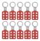 SURENHAP Tagout Hasp 10st Låsande Hasp 25 mm/1,0 tum 6 hål Röd aluminium för cylinderhårdvara
