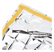 2PCS Silver Outdoor Emergency Survival Sleeping Insulation Envelope Bag Protection SuppliesSilver