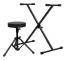 Mothinessto Black Keyboard Stand och Pall Set LY7070