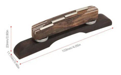 Minifinker 4-strängad rosenträ gitarrbro Delikat mandolin musikinstrumenttillbehör (rosa)