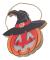 Ljus pumpa skylt Halloween trä dörrhängare fest dekoration för hem trädgård (utan batteri)（d）