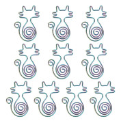 Creative Portable Cat-formed Animal Paper Clips - 10st för kontor, hem, filer och anteckningsböcker