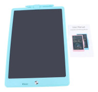 LCD skrivplatta för barn 12,9 tum återanvändbar elektronisk ritplatta Färgglad doodle skrivtavla blå