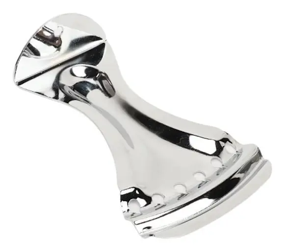 minifinker 6-strängad ändstycke gitarr ändstycke med monteringshål, legering ändstycke ersättning för violininstrument