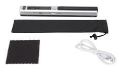 minifinker Portable Scanner A4 Handheld Scanner, 300, 600, 900DPI, Minneskortslagring, för datorer Silver Black