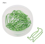 Green Penguin Clip Bokmärken - Set med 20 - Skolmaterial
