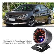Minifinker 2.5Inch 60Mm 3.0 Bar Bilmodifiering Turbo Boost Gauge Meter Dc12V Pointer Led