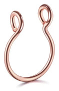 Fake Näsring Septum Piercing Clip-On Roséguld