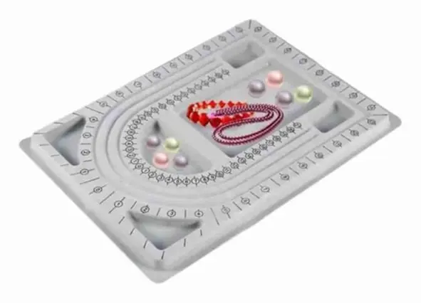minifinker Bead Board Pärlmätbräda, liten bärbar pärldesignbricka för handgjorda gör-det-själv