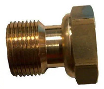 Boutté 3140043 ER27 Meter passande mässing hane / hona 20 x 27 rörlig mutter