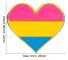 5-pack Bisexuell stolthet hjärtformad knappnålsbrosch pins flagga badge brosch märk