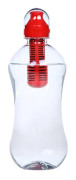 Filter Vattenflaska, Aktivt Kolfilter Vattenflaska, Utomhus Sport Vattenflaska 550ml, Röd