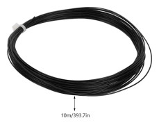 2 st Hållbara 10m Hög Flexibilitet Badminton Sträng Linje Träning Racket Racquet Linjer (svart)