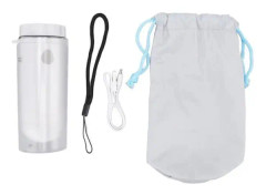 minifinker Bärbar bidé Bärbar bidé 230ml, USB uppladdningsbar, självbrunande hushållsapparater Transparent flaska 230ML