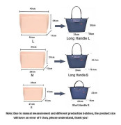 Filtinsatsväska Passar för Longchamp Handväska Linerväska Filttyg Sminkväska Support Resor Bärbar insats Handväska Organizer Tw S B style2