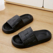 Halkfria tofflor med söt mönster och bekväm mjuk botten Black(Black,42-43 yards)