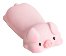 Tangentbordshandledsstöd Cartoon Animal Style Mjuk Bekväm Trötthetslindring Tangentbordshandledsstöd för Hemspelskontor Rosa Gris