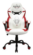 Subsonic SA5573-AC1, Stoppad sits, Stoppat ryggstöd, Vit, Vit, Konstläder, Konstläder