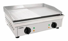 SARO Stekplatta (räfflad + slät) modell FRY TOP GM