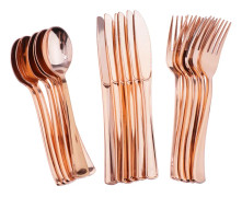 Plastbestick Rose Guld 18-Pack