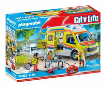 Playmobil City Life Rettungswagen mit Licht & Sound, Action/äventyr, 4 År, Multifärg