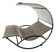 Vivere - Double Chaise Rocker - Aluminum