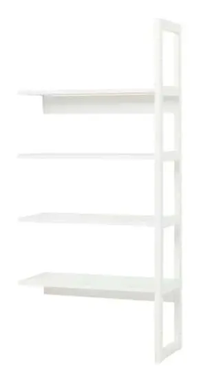Hoppekids - Halv Hyllplan Storey 4 Hyllor 80 Cm Vit