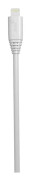 Gear Synkkabel Lightning USB-A 3 meter Vit MFI Rund kabel
