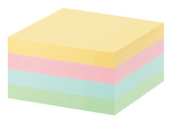 Notiskub Office 76x76 pastell