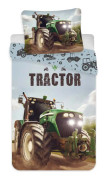 Påslakan spjälsäng - 100x140 cm - Stor grön traktor - 100% bomull