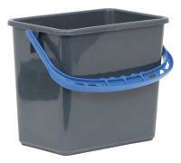 Hink Grå, blått handtag 6l