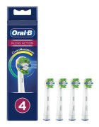 Oral-B FlossAction CleanMaximiser - Extra tandborsthuvud - till tandborste - vit (paket om 4) - för Pro 600 FlossAction, 700 FlossAction; Professiona