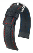CARBON Calf Leather Black L - 20 mm