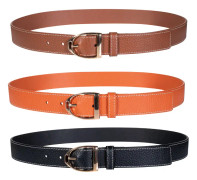 HKM Marrakesh Läderbälte - Brun - 70 cm