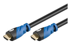 Goobay HDMI Anslutningskabel 1.00 m guldpläterad kontakt Svart [1x HDMI hane - 1x HDMI hane]