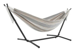 Vivere - Sunbrella Hammock With Stand (250 Cm) - Hängmatta Dubbel - Dove