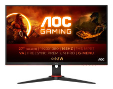 AOC 27G2SAE/BK, 68,6 cm (27"), 1920 x 1080 pixlar, Full HD, LED, 1 ms, Svart, Röd