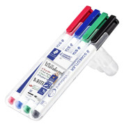 WHITEBOARDPENNA STAEDTLER MEDIUM 4-SET