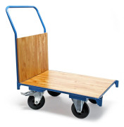 Plattform Transportvagn 74x50cm & 180kg Bärkapacitet med broms