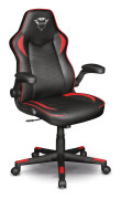 Trust Gaming GXT 704 Ravy - Spelstol - armstöd - L-formad - svängtapp - metall, polyuretanläder - svart
