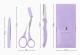 Fashion Ögonbryns Trimmer Set - Läderförvaringsväska, Ögonbryns Trimmer med Kam, Ögonbryns Klipp och Fällbar Ögonbryns Trimmer