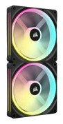 Corsair iCUE LINK QX140 RGB Startkitt Svart 2-pack