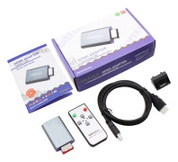 Bitfunx HDMI-kompatibel Linjedubbler Adapter Digital till HDMI GC2HDMI Kompatibel med Nintendo Gamecube