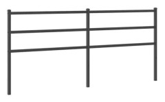Sänggavel i svart metall 180 cm90 - MÄRKE - Modell - Färg(er) - Strukturmaterial - Mått