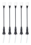 Shengji 5Pcs 1:87 Miniature Street Light Train Lamp for Fairy Garden Decoration