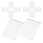 100 Pcs Small Baggies Mini Clear Plastic Bags Pocket Storage Self-sealing Pouch Miniature Food and Toys Packing