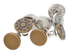 Jeans Buttons Vintage Buckles Instant Belt Waistband Extender Self Made Alloy 8 Pcs