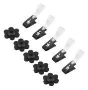 1 Set/10pcs Garden Flag Stoppers and Clips Anti-wind Lawn Yard Flagpole Fixator